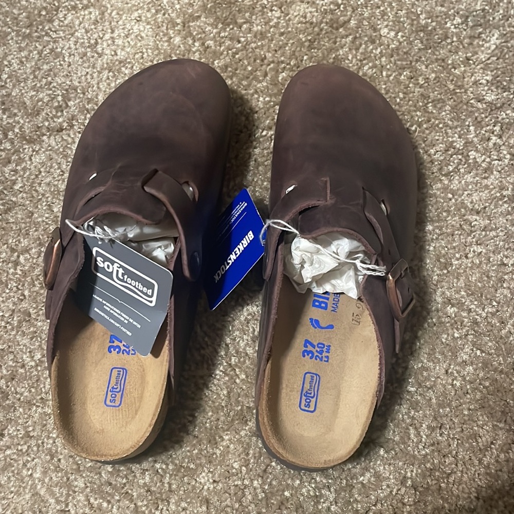 ‼️SOLD‼️NWT and BOX BIRKENSTOCK BOSTON HABANA 37N